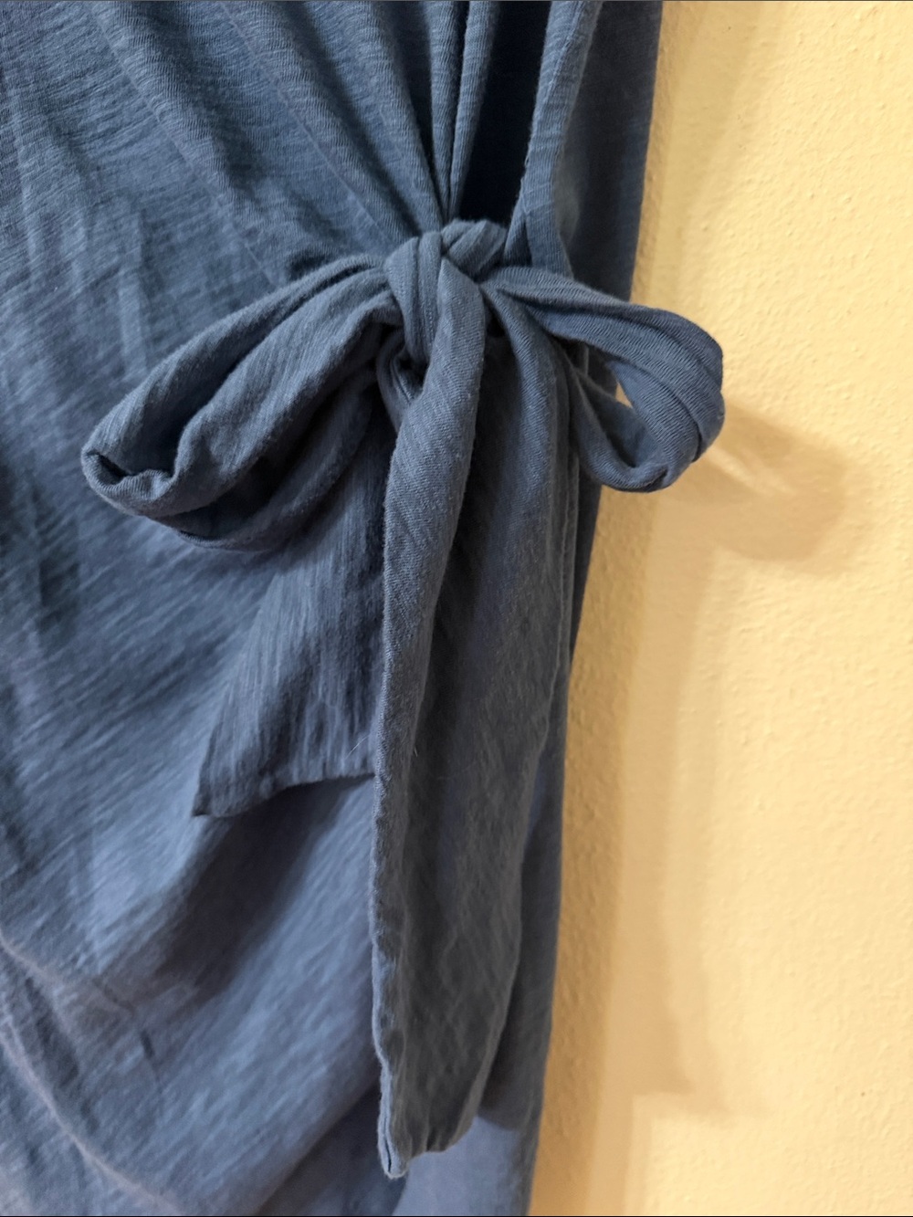 GAP Navy Blue Side-Tie Short Sleeve Tee Dress - Picture 4 of 7
